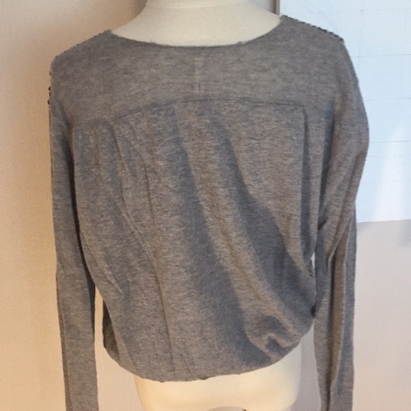 Oonagh by nanette lepore grey cashmere sweater S - Picture 3 of 6
